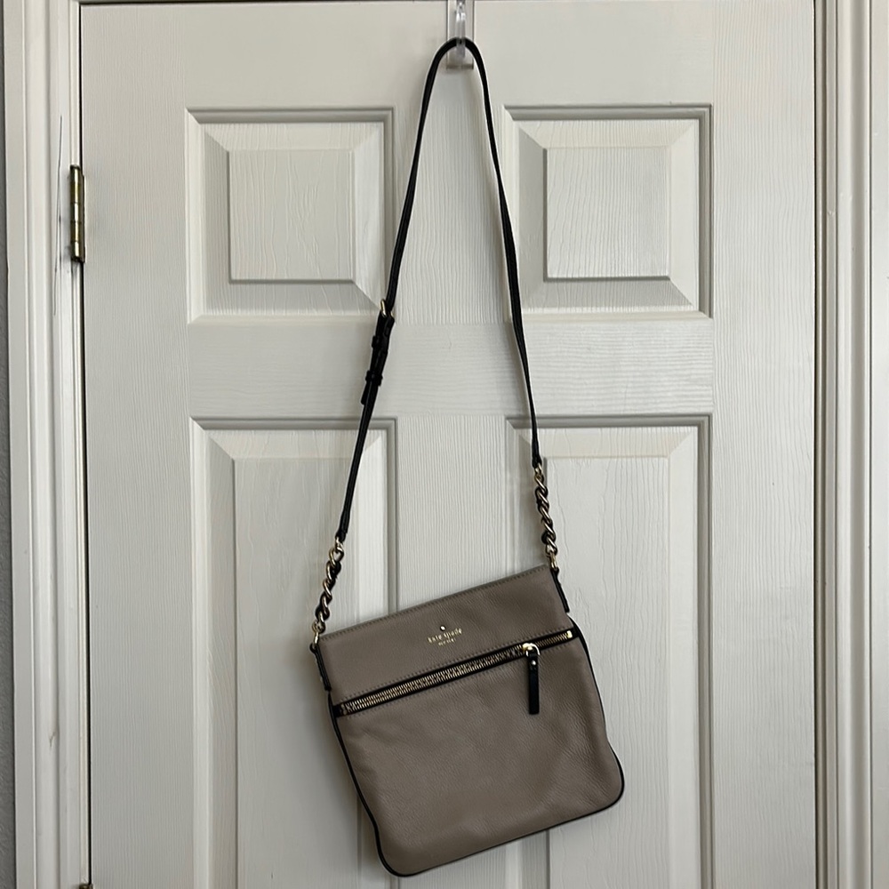 Kate Spade Tan and Black Crossbody Bag
